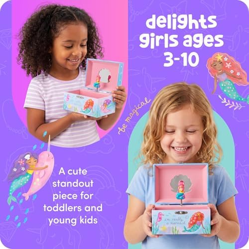 Giggle & Honey® Musical Mermaid Jewelry Box for Girls