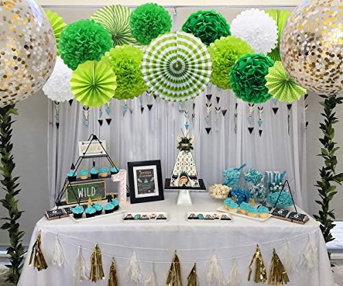 ADLKGG Green St Patrick's Day Party Decorations Paper Kit