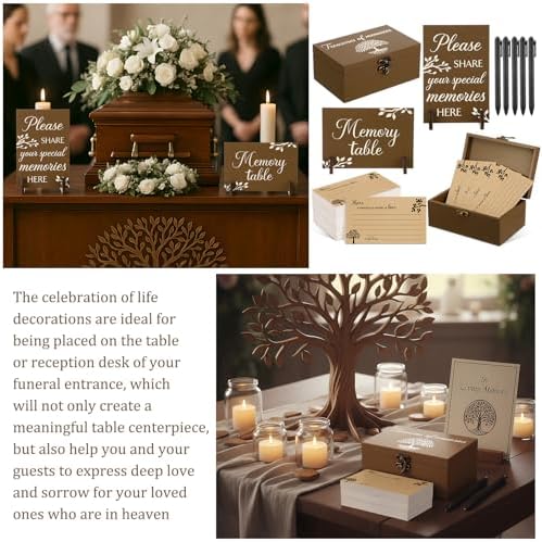 Gilprop 112 Pcs Share a Memory Cards for Celebration of Life, Tree