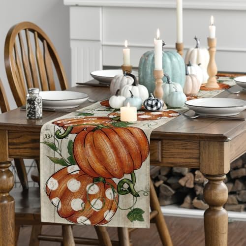 Artoid Mode 210 GSM Fall Table Runner Home Party Decor 13x48 Inch