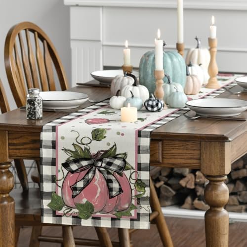 Artoid Mode 210 GSM Fall Table Runner Home Party Decor 13x72 Inch