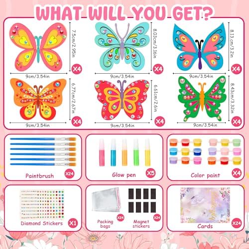 24 Pack Butterfly Party Favors - Butterfly Kit Birthday Party Supplies