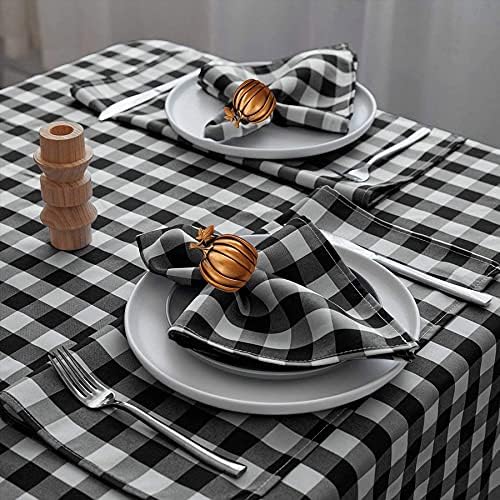 STMK Set of 24 Thanksgiving Day Napkin Rings, Rustic Harvest Pumpkin Napkin Rings Alloy Napkin Holder for Halloween Fall Thanksgiving Day Table Decorations