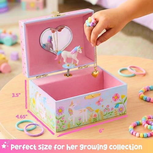 Giggle & Honey® Musical Unicorn Jewelry Box for Girls
