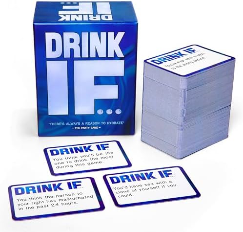 DRINK IF… Adult Drinking Party Game for Icebreaker & Conversation Starter