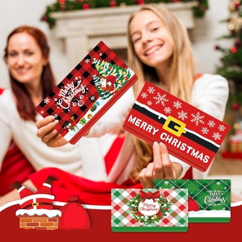 6Pcs Christmas Money Holders Cards Booklet for Christmas Cash Gifts