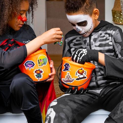 Halloween Stickers, 100Pcs Halloween Pumpkin Theme Stickers Bulk, Vinyl Waterproof Halloween Holiday Party Sticker Gifts for Kids Teens Adults, Horror Sticker