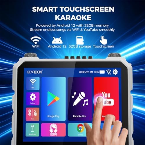 15.6" Full HD Touch Screen Karaoke Machine for Adults