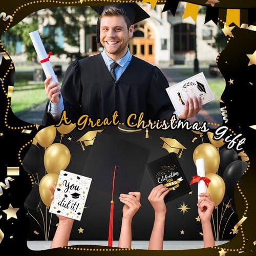AmazingSpark 4 Set Mini Graduation Gift Card Book Class of 2026 Money Holder Envelope Booklet for Cash Congrats Grad Surprise Money Card Sleeve Book Graduate Party Gift for Senior College University