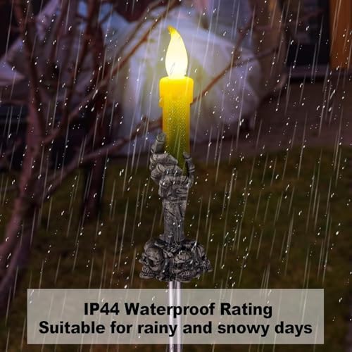 Halloween Decorations Outdoor, Solar Pathway Lights, 10 Pack