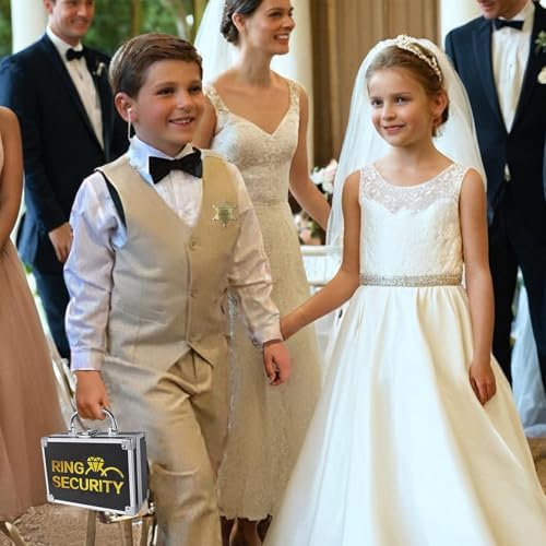 Ring Security Wedding Ring Bearer Box Gifts Set