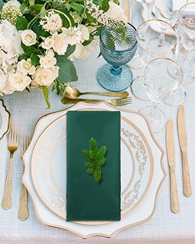 12 Pack Gold Napkin Rings and Cloth Napkins Set of 6, 17x17 Satin Cocktail Napkins Bulk Table Napkins Holder for Wedding Reception Personalized Napkins Bridal Shower for Party Decorative