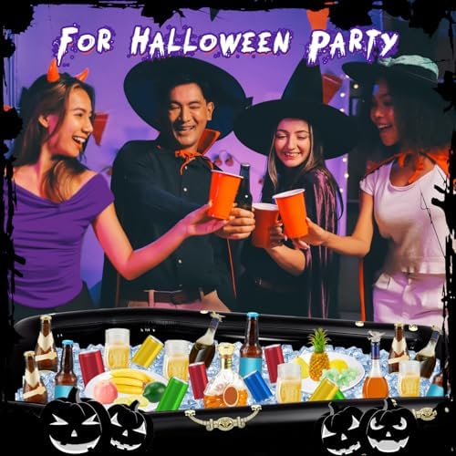 Aoriher Wednesday Party Decoration Halloween Purple Inflatable Coffin