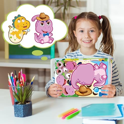 Dinosaur Stickers 48 Sheets Dino Party Favors Birthday Decorations
