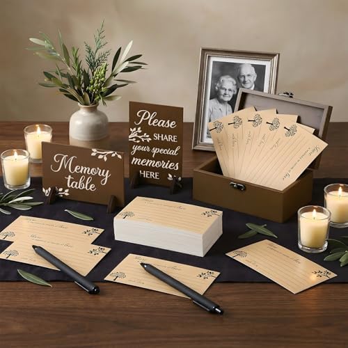 Gilprop 112 Pcs Share a Memory Cards for Celebration of Life, Tree