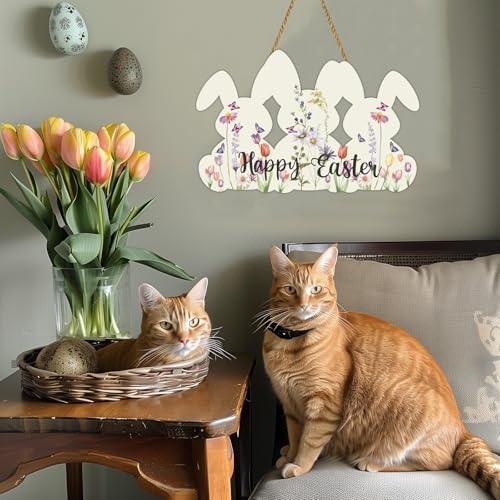 Easter Wreaths for Front Door Bunny Easter Door Decorations Wall Decor