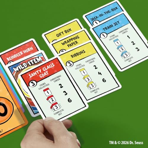 Monopoly Deal: How the Grinch Stole Christmas! Edition Card Game | Officially Licensed Dr. Seuss Family Games | 2-5 Players | 15 Mins. | Ages 8+
