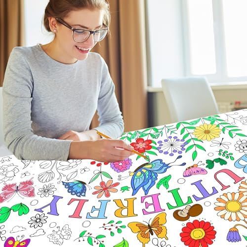 Giant Butterfly Coloring Poster, 30 x 72 Inch