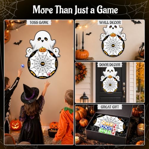 Halloween Games, Halloween Party Supplies Dart Board with 12 Sticky Balls