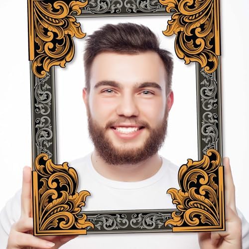 Party Photo Booth Props - 60-pc Photobooth Kit with 8 x 10-Inch Sign, 60 Adhesive Pads, 45 Sticks - Photobooth Props - Photo Props for Photo Booth - Props for Photobooth