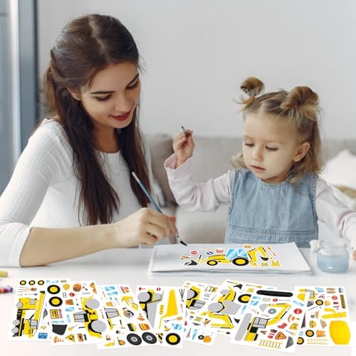 Make a Face Sticker, Make Your Own Vehicle, Truck, Excavator Stickers