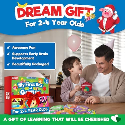 Doctor Jupiter My First Box of Games for Kids Ages 2-3-4 Year Old