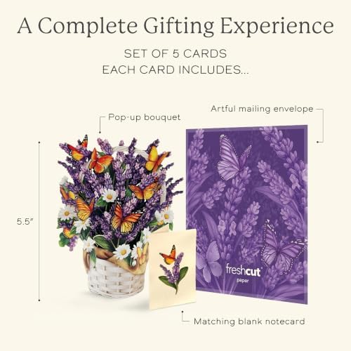 Freshcut Paper Year of Flowers Boxed Set of 12, 2nd Edition