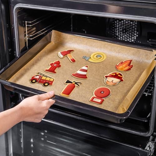 9 Firefighter Cookie Cutters Stainless Steel Fire Truck Fireman Party Molds