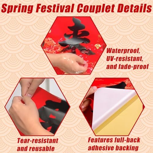 Ideal Swan 47Pcs 2026 Chinese New Year Decoration Kit, Lunar New Year Decor