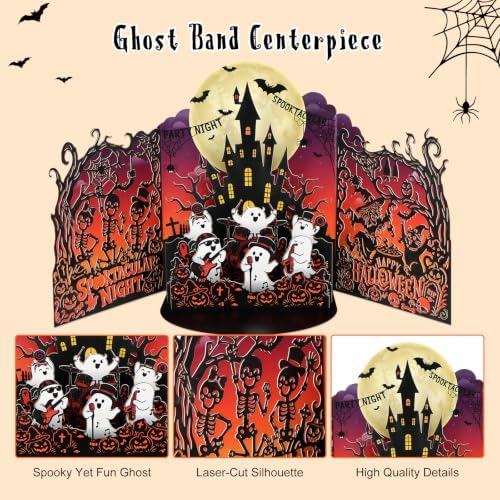 D24TIME Pop Up Halloween Card for Kids Grandkids, Haunted House with Boos