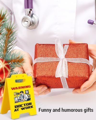 Funny Doctor Gifts Office Decor Warning Doctor at Work Desk Sign Gifts