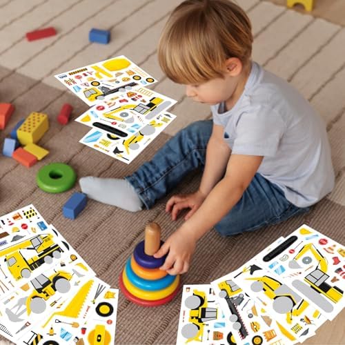 Make a Face Sticker, Make Your Own Vehicle, Truck, Excavator Stickers