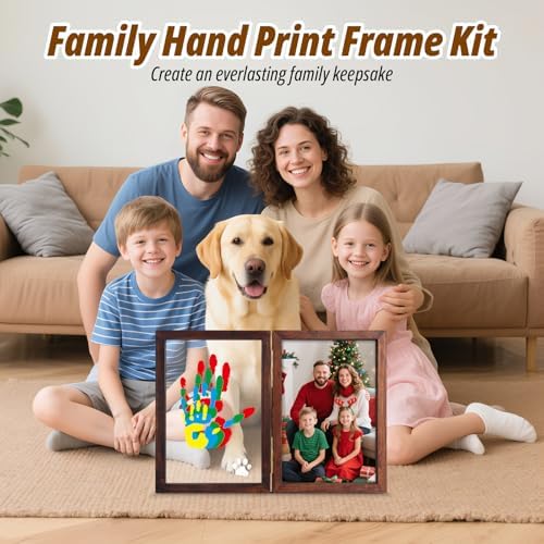 Sortnic Family Handprint Kit with Light for 4, DIY Baby First Halloween
