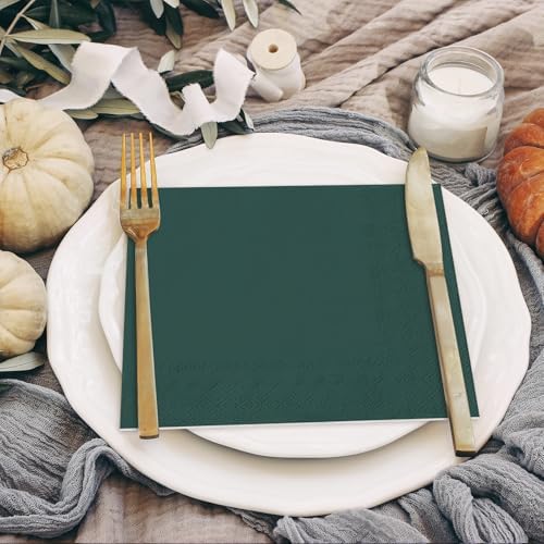 Whaline 120 Pack Fall Cocktail Napkins Disposable Paper Beverage Napkins