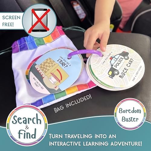 Blu Jay Children's Scavenger Hunt Cards - Travel, Car Game (Expanded)