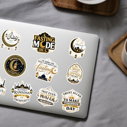 10PCS Ramadan Eid Stickers Islamic Greeting Vinyl Decals
