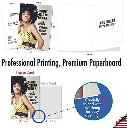 NobleWorks Assortment Pack of 3 Hysterical Birthday Greeting Cards with Envelopes for Men and Women (3 Designs, 1 Each) Sassy Sistas VC8137BDG-C1x3-ET