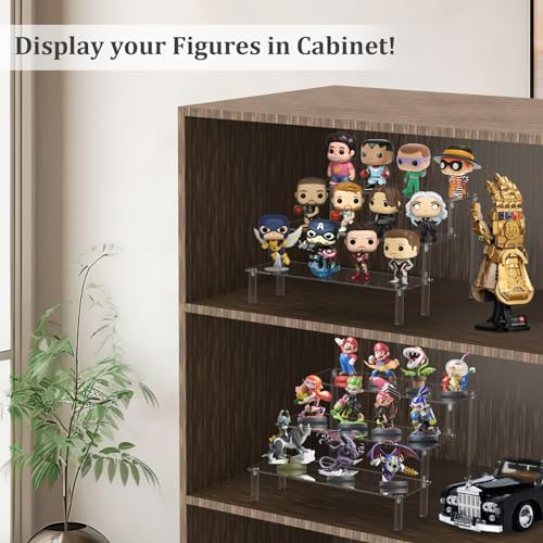 AZEAM Acrylic Display Riser, Clear Perfume Organizer, 3 Tier Cupcake Stand