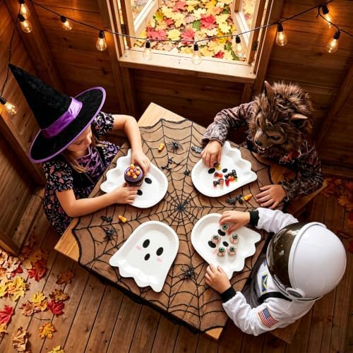 CCINEE Halloween Ghost Paper Plates 50Pcs Large