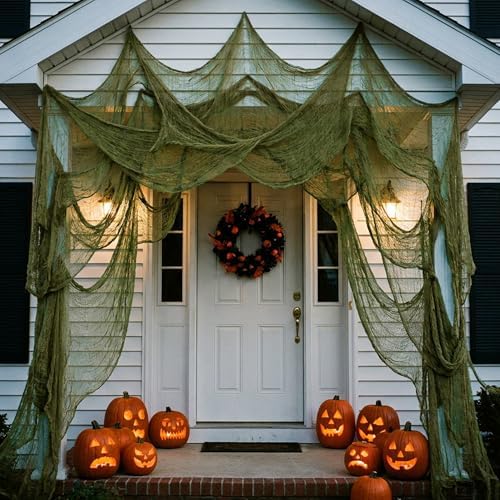400"x85" Large Halloween Scary Gauze, Spooky Cloth Party Decoration