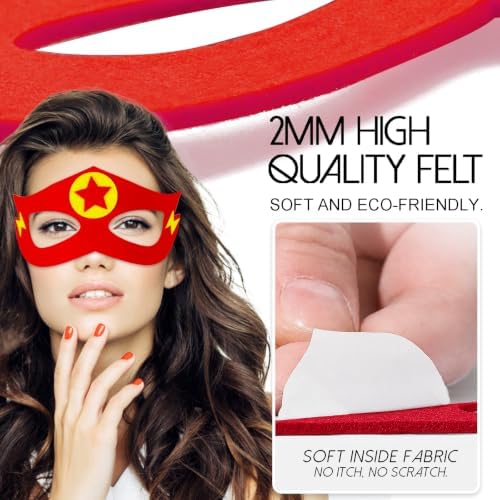 iROLEWIN Superhero-Cape and Mask for Adults, Super Hero Costumes Women Men