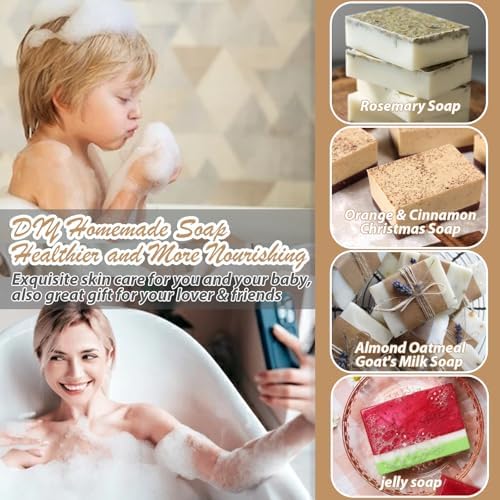 HKNMTT 3Pcs Rectangle Soap Molds 6-Cavity Silicone Mold for Handmade Craft