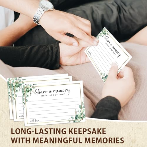 Share A Memory Cards for Celebration Of Life - Set of 50 Memorial Cards for Weddings, Anniversaries, Memorials, Funerals, Birthdays, Graduation, Retirement, Going Away -A06