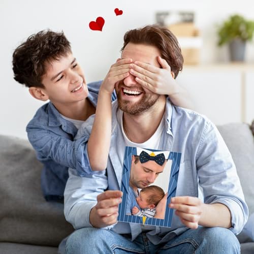 AmazingSpark 50 Pack Paper Photo Frames 4x6, Easel Picture Frame Cards