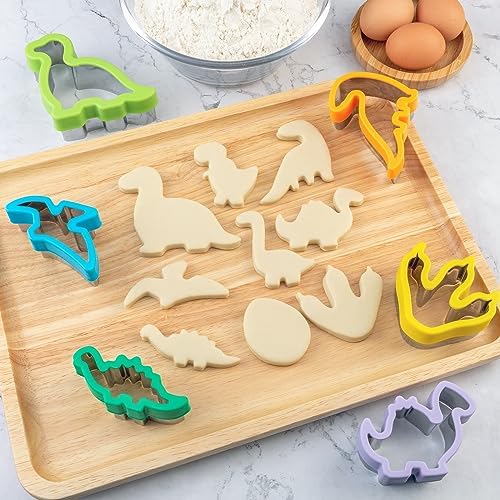 Nifogo Dinosaur Cookie Cutters 9 Pcs