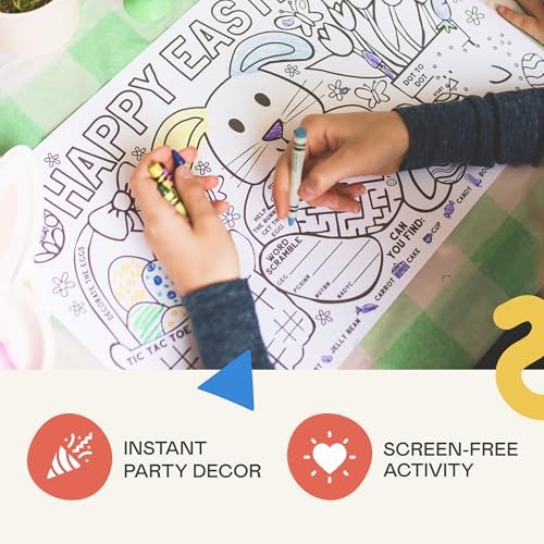 Tiny Expressions Easter Coloring Placemats, Set of 12