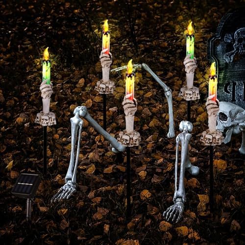 Halloween Decorations Outdoor, Solar Pathway Lights, 20 Pack