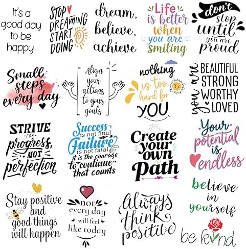 300PCS Motivational Inspirational Quote Stickers for Adults Teens Students