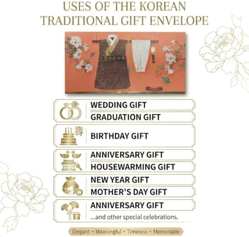 Premium Hanbok Money Envelopes & Cards - Myeongju Hanbok 6 Pack