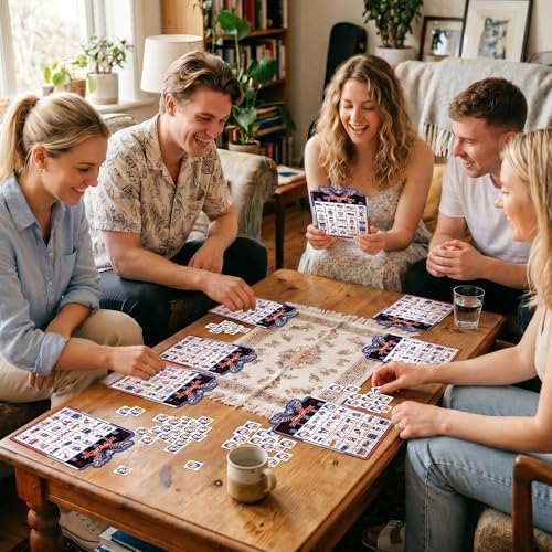 Joy Bang 4th of July Games for Kids Adults, Bingo Card Game for 24 Player Fourth of July Independence Day Patriotic Crafts Activities Games for Family Large Group Party Favors Supplies Gifts for Kids